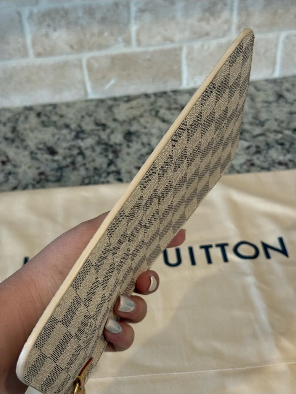 Louis Vuitton Damier Azur Neverfull Pouch